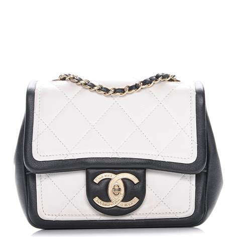 black and white quilted chanel bag|white fluffy Chanel bag.